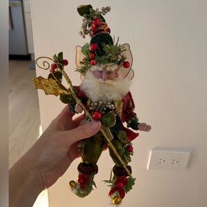Mark Roberts Vintage Cranberry Fairy Ornament,
Hand made, 10inch
